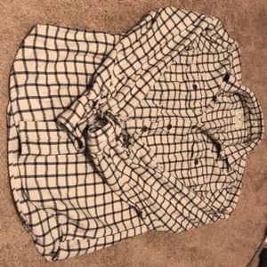 Thick men’s flannel.